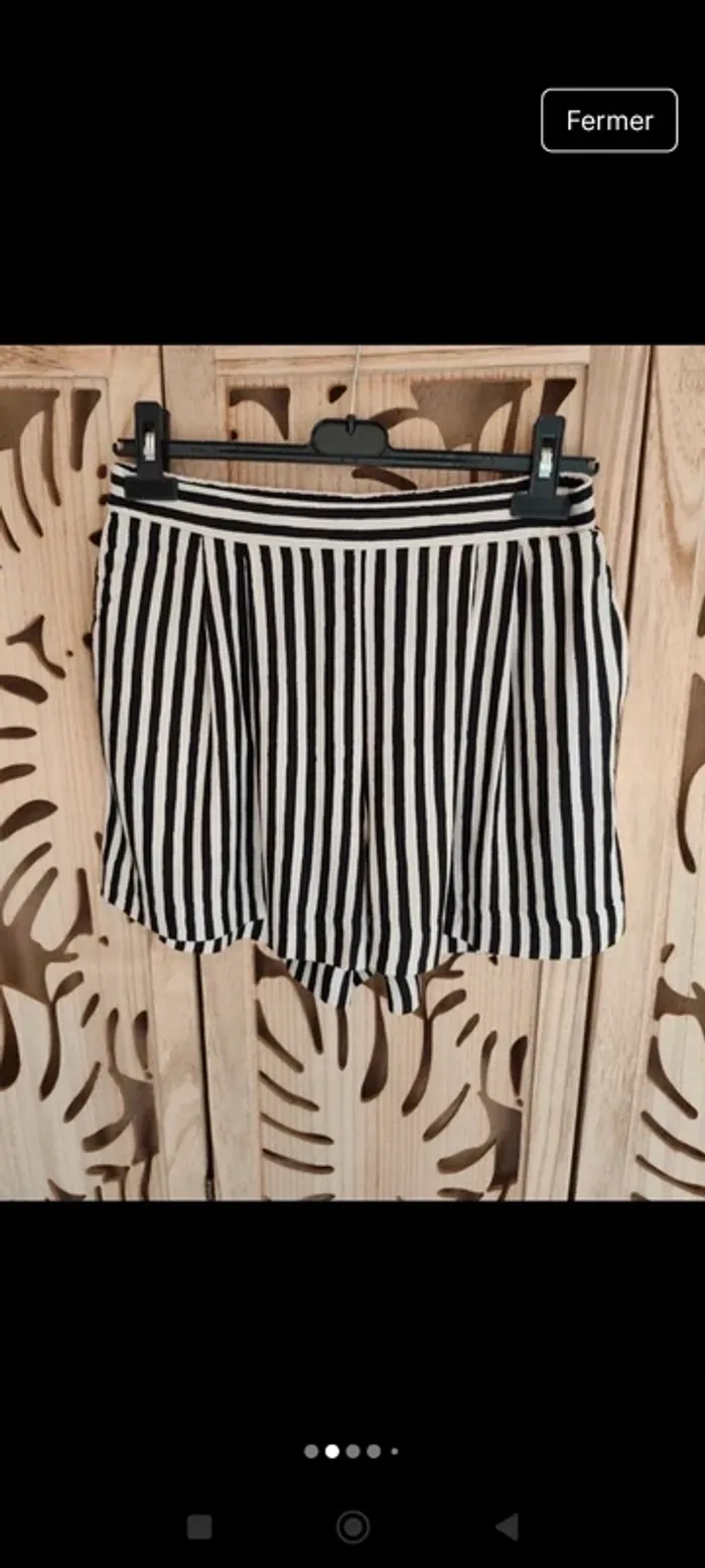 Short à rayures T 38 H&M - photo numéro 5