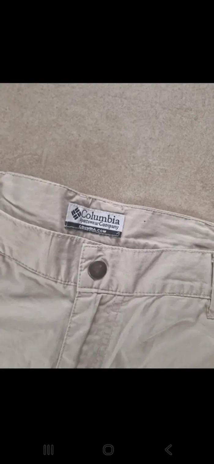 Short  randonnee cargo beige  Colombia vintage m - photo numéro 3