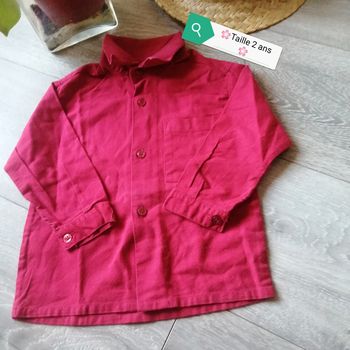 🌸Chemise rouge manches longues Taille 2 ans 🌸