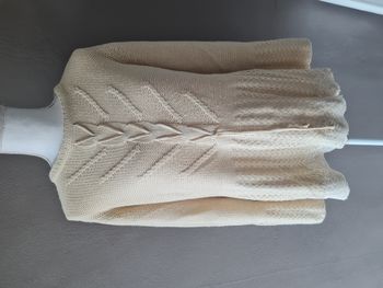 Pull beige laine