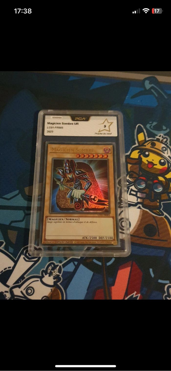 Carte Yugioh gradée magicienne des ténèbres Yu-Gi-Oh gradé pca 9 psa ccc plus de cartes sur demande - photo numéro 2