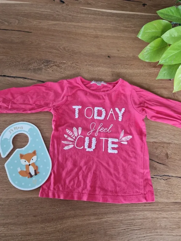 T-shirt manches longues - Taille 2 ans 86cm - Lisa Rose - photo numéro 3