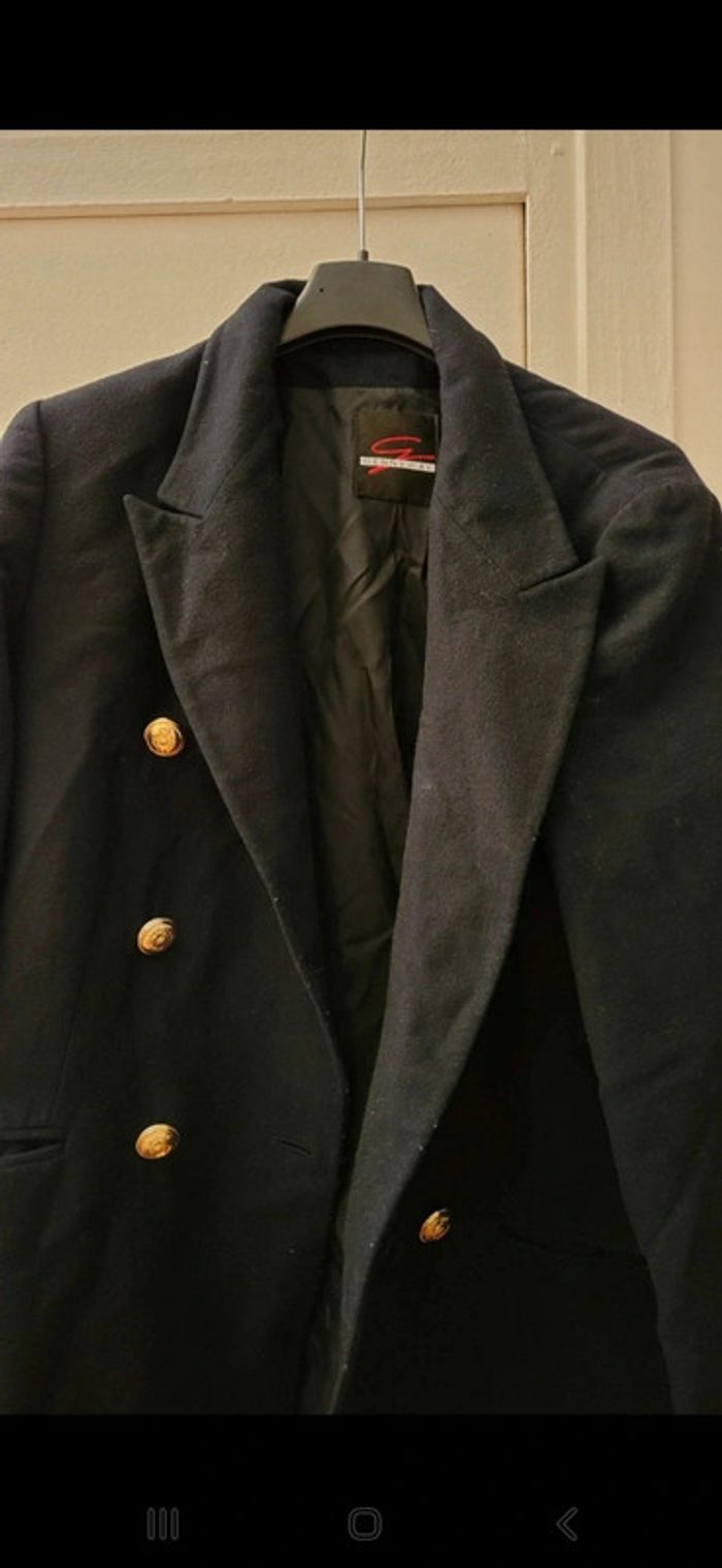 Veste noire à boutons - photo numéro 2