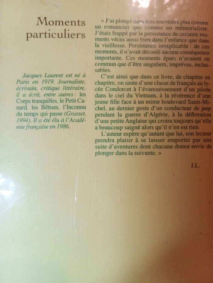 Jacques Laurent - Moments particuliers - photo numéro 3