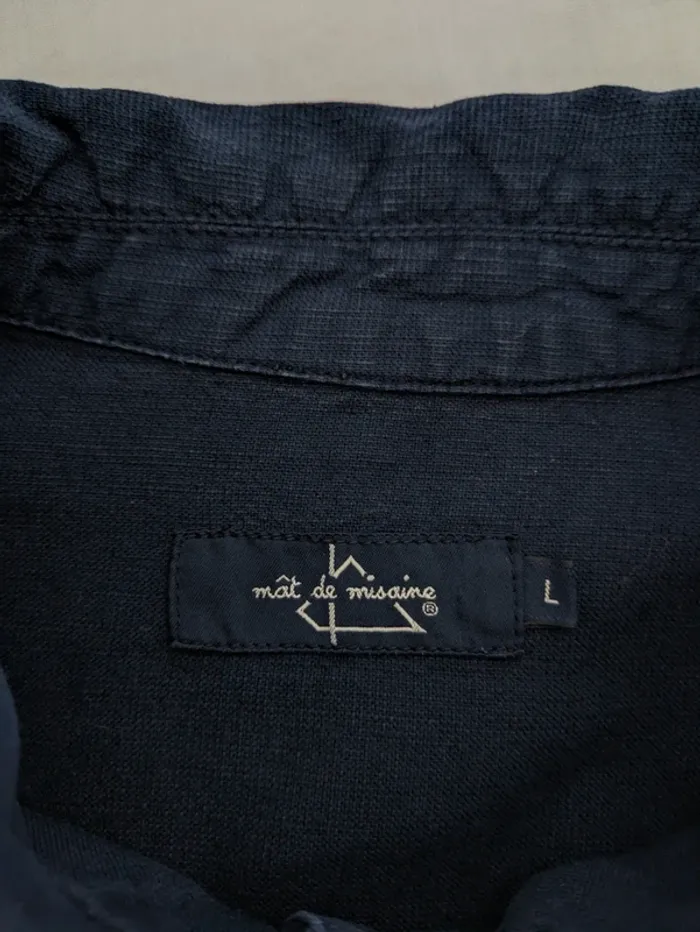 Veste marine en lin et coton - Mat de Misaine - taille L - photo numéro 5