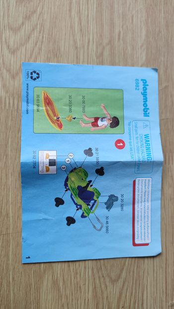 Notice seule dans l'état Playmobil 6982 Surfer et buggy #SPDF