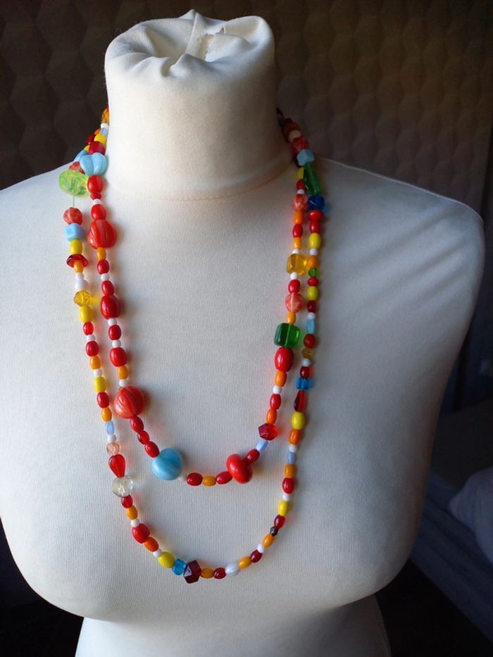 Collier de perles multicolores - photo numéro 5