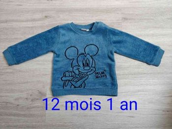 Sweat shirt 12 mois Mickey tbe