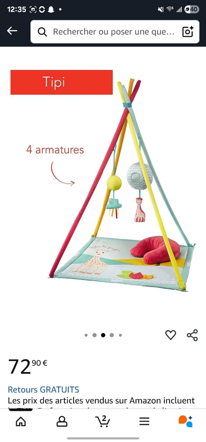 Tipi Sophie la girafe - photo numéro 3