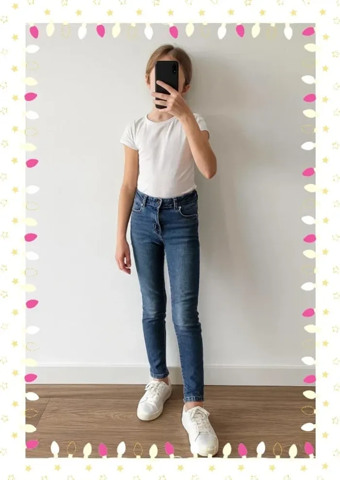Jean skinny enfant fille taille 12 ans