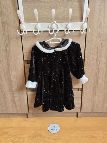 Vêtement Bébé Fille - Robe noir - Chicaprie - 18 mois