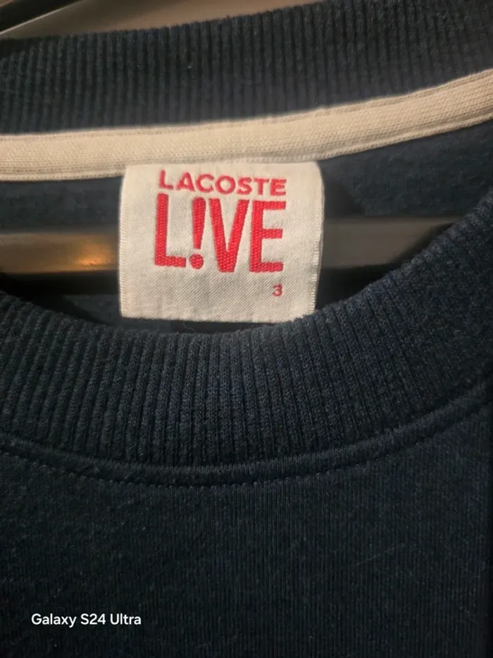 Sweat bleu - Lacoste - Taille 3 - photo numéro 3