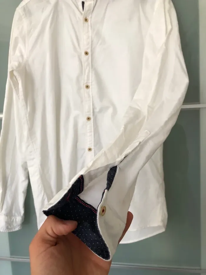 Chemise Zara col Mao slip fit M - photo numéro 4