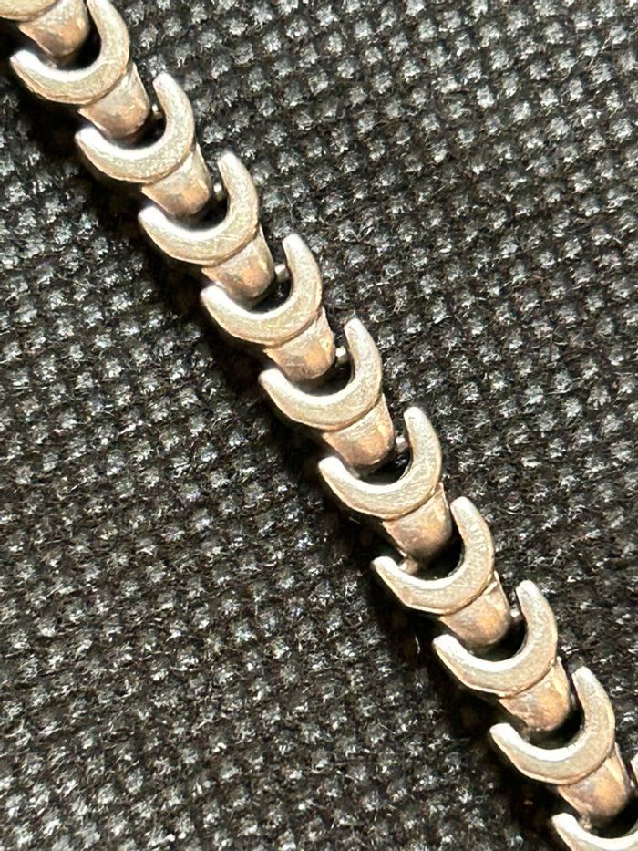 Beau bracelet en argent massif mixte TBE - photo numéro 2