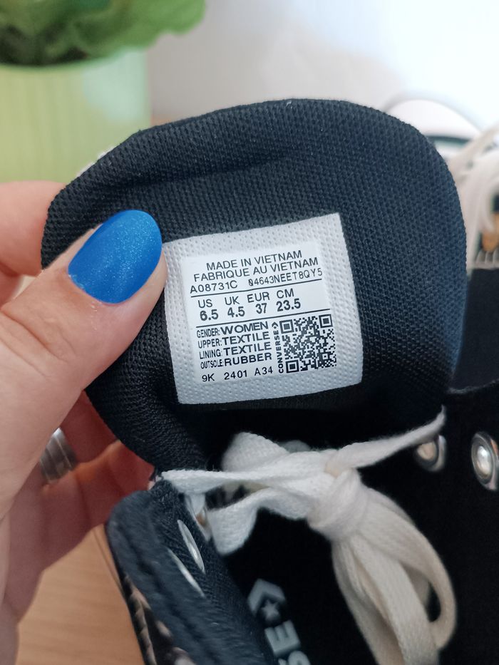 Converse plateforme et broderies - photo numéro 5