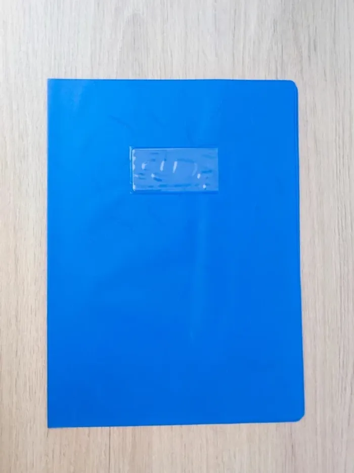 Lot 3 protège-cahier noir vert bleu - A4 - photo numéro 8