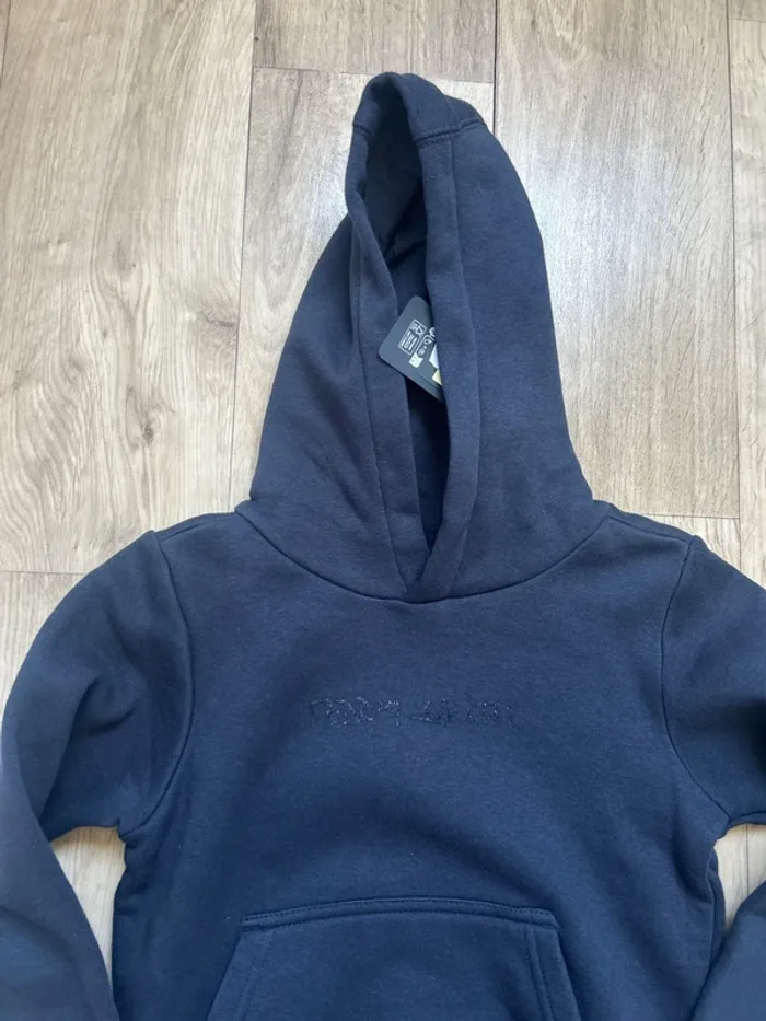 Sweat à capuche hoodie Teddy smith marine logo pailleté 8ans - photo numéro 2