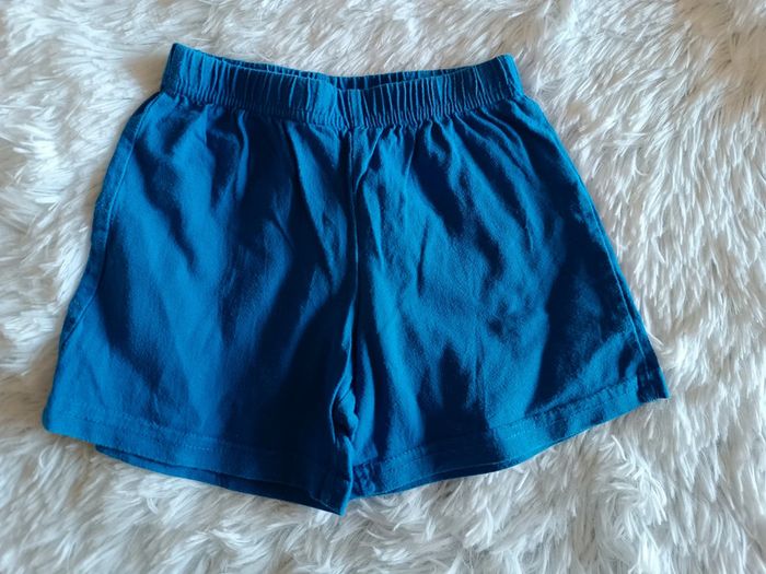 2€ Short bleu taille élastique T. 1 à 2 ans Toy Story - photo numéro 2