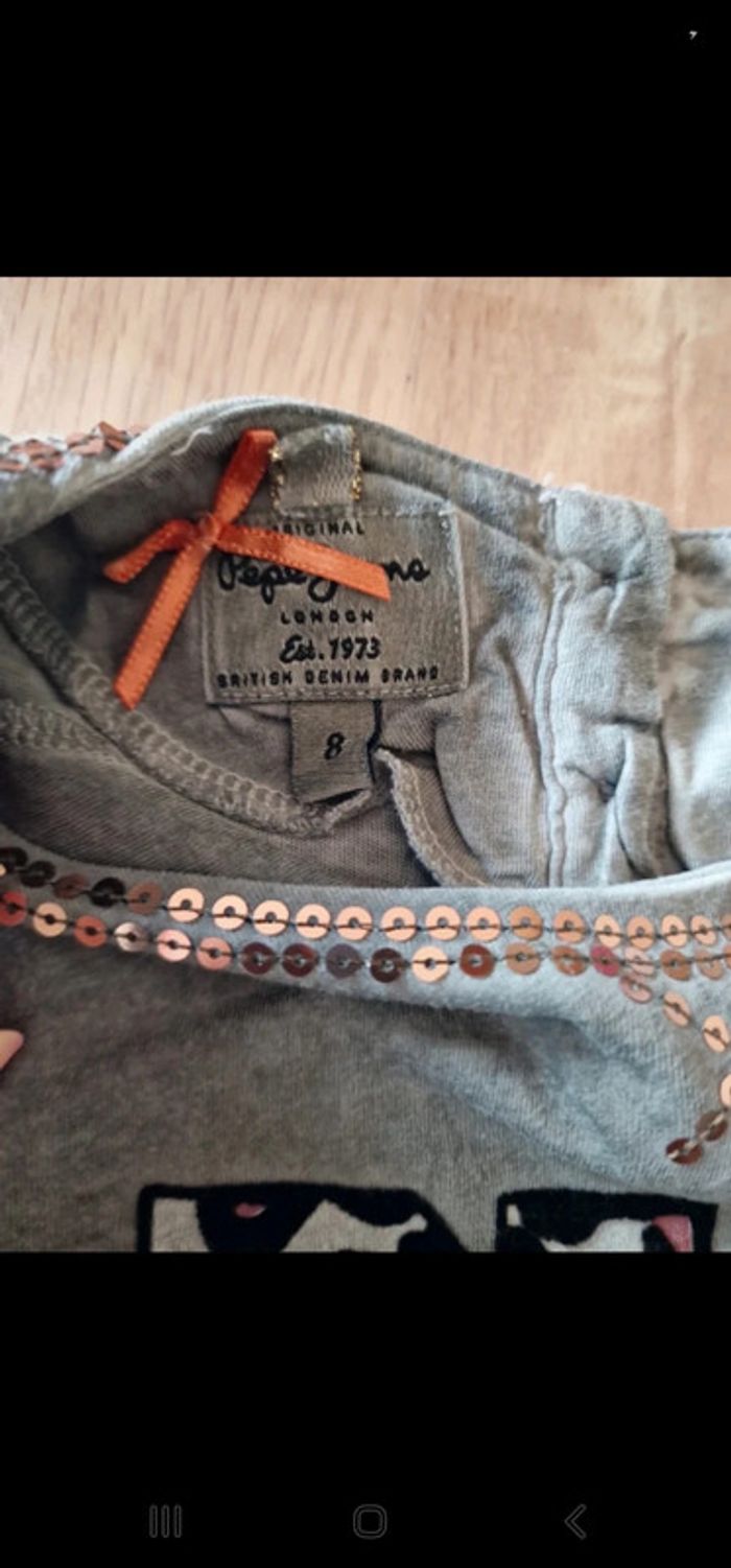 T shirt manches longues 8 ans pepe jeans - photo numéro 3