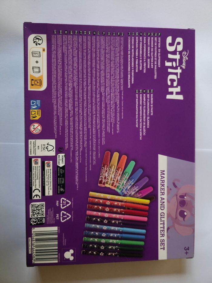 Coffret feutres et glitter Stitch - photo numéro 2