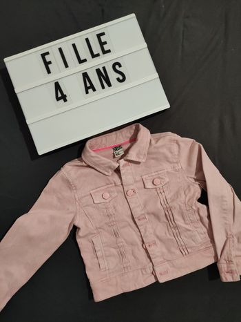 Veste en jean rose