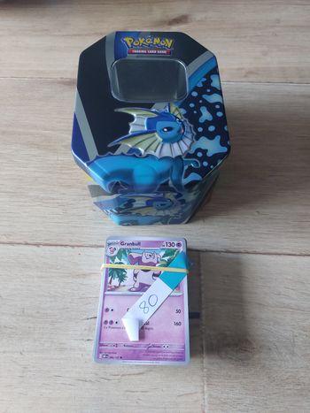 Lot de 80 cartes pokemon communes et peu communes sans double ni energie avec boîte de rangement