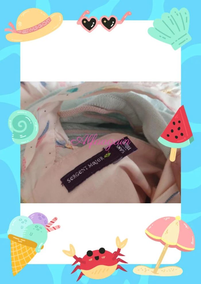 Ensemble robe gilet chapeau sergent major 5ans - photo numéro 17