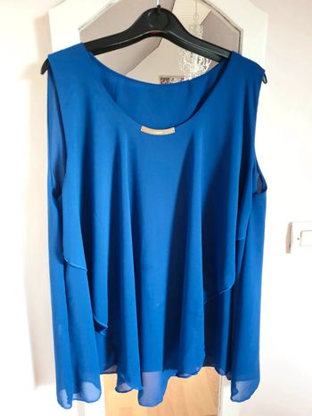 Blouse bleu femme