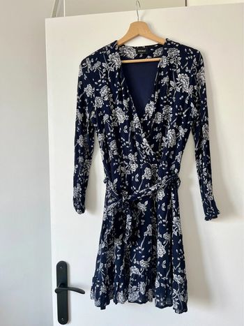 Robe Kookai bleue à motifs blancs 40