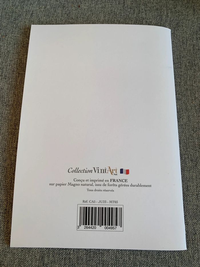 Carnet Bloc- notes Livret avec couverture déco vintage Mode & Travaux - photo numéro 3