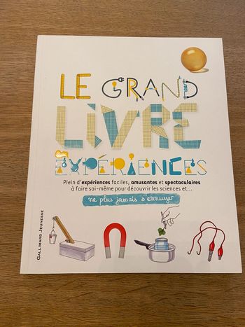 Le grand livre des expériences Éditions Gallimard Jeunesse