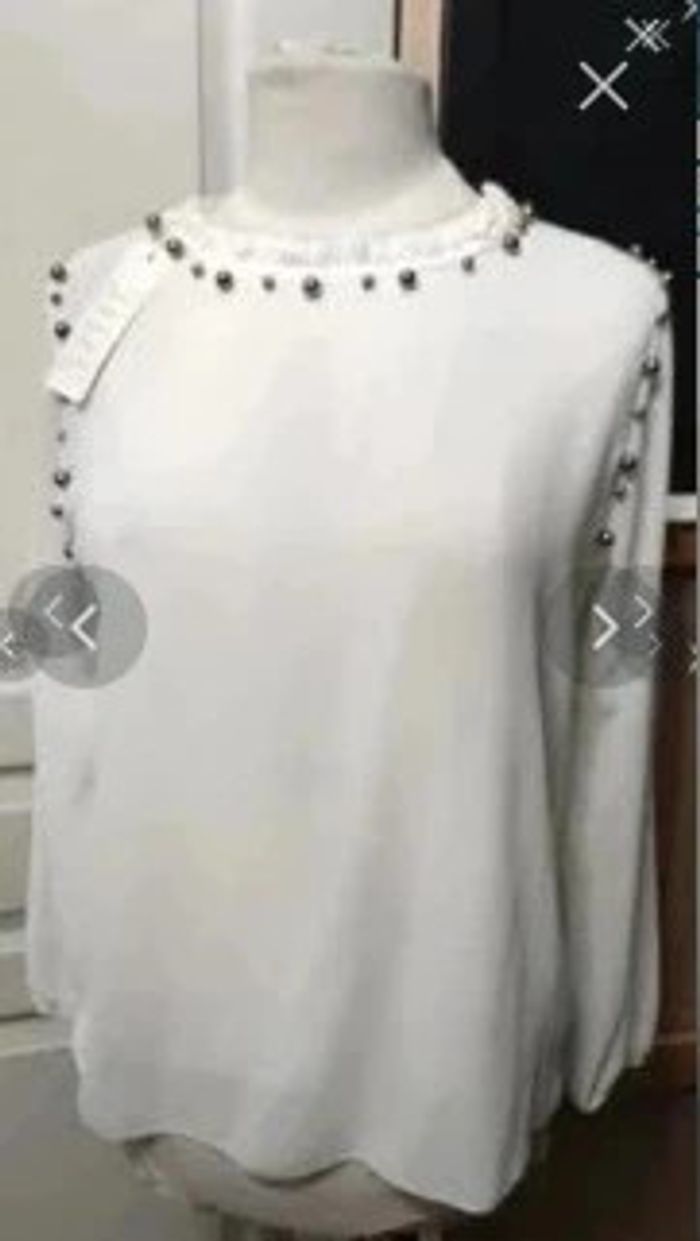 Blouse blanche neuve Moda fashion t 38