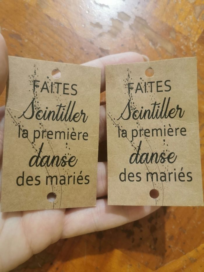Lot de 35 étiquettes faites scintiller la première danse des mariés - photo numéro 4
