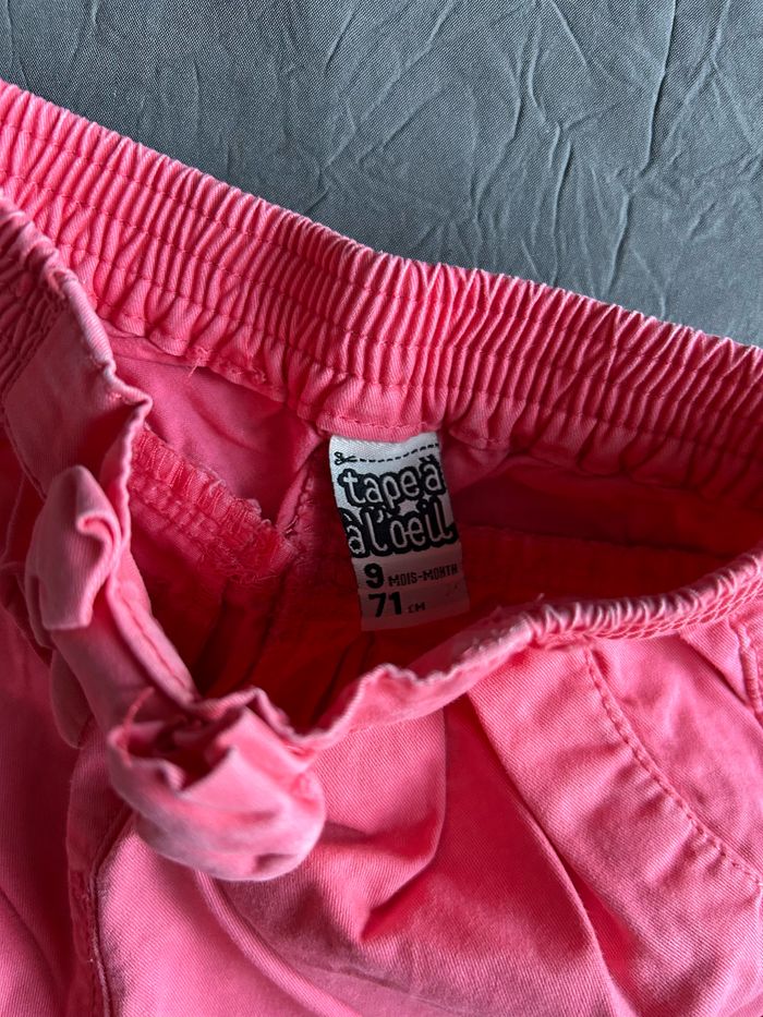 Lot 2 pantalons bébé fille 9 mois - photo numéro 4