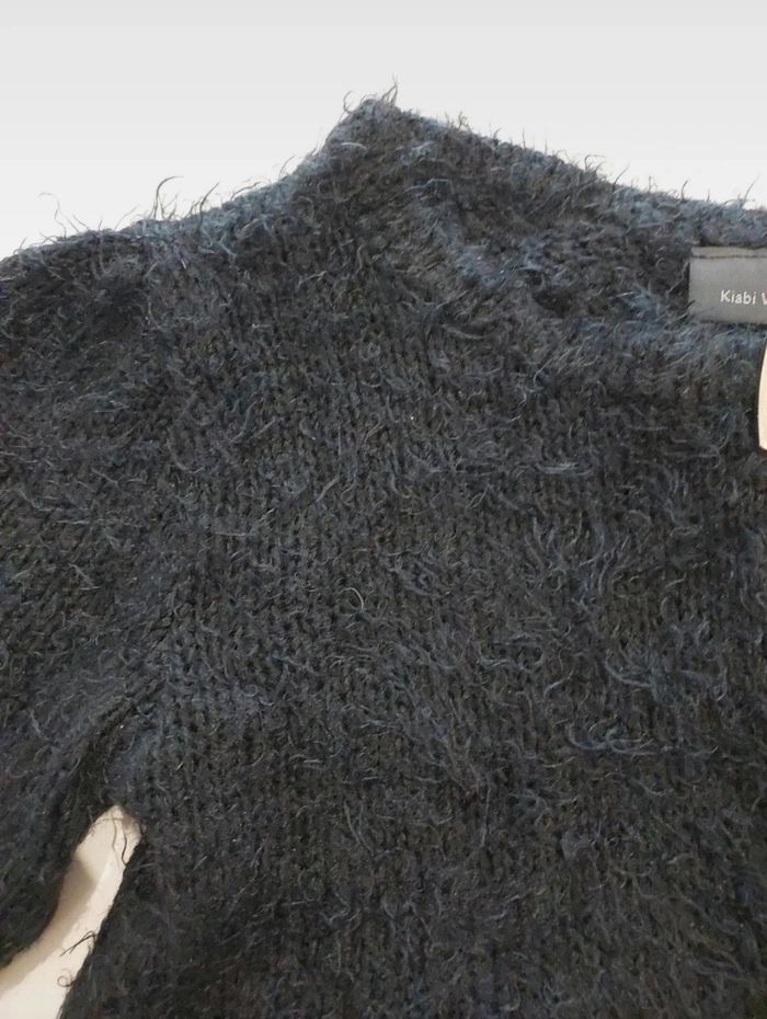 Boléro noir en maille poilue 46 - photo numéro 3