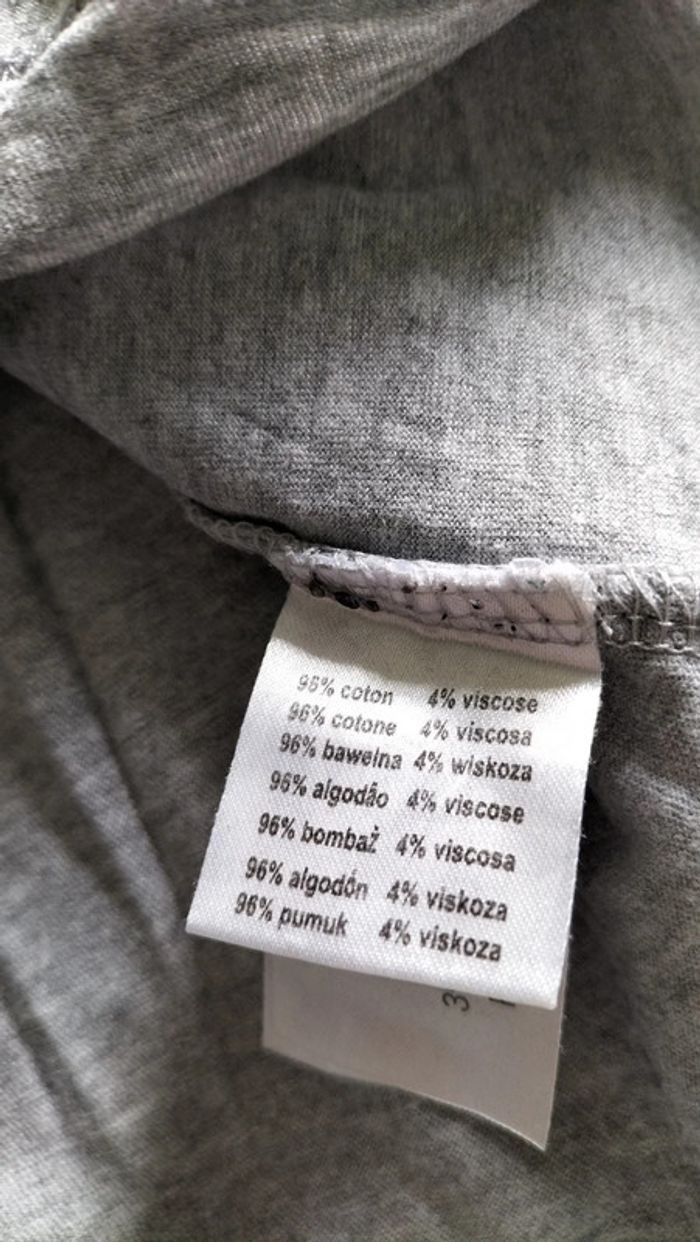 Tee-shirt manches longues col roulé garçon 10 ans - photo numéro 2