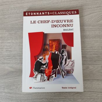 le chef-d'œuvre inconnu d'Honoré de Balzac - livre