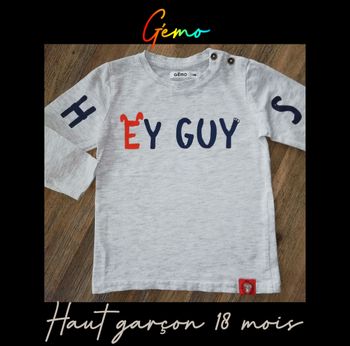 Haut ML garçon 18 mois Gémo comme neuf