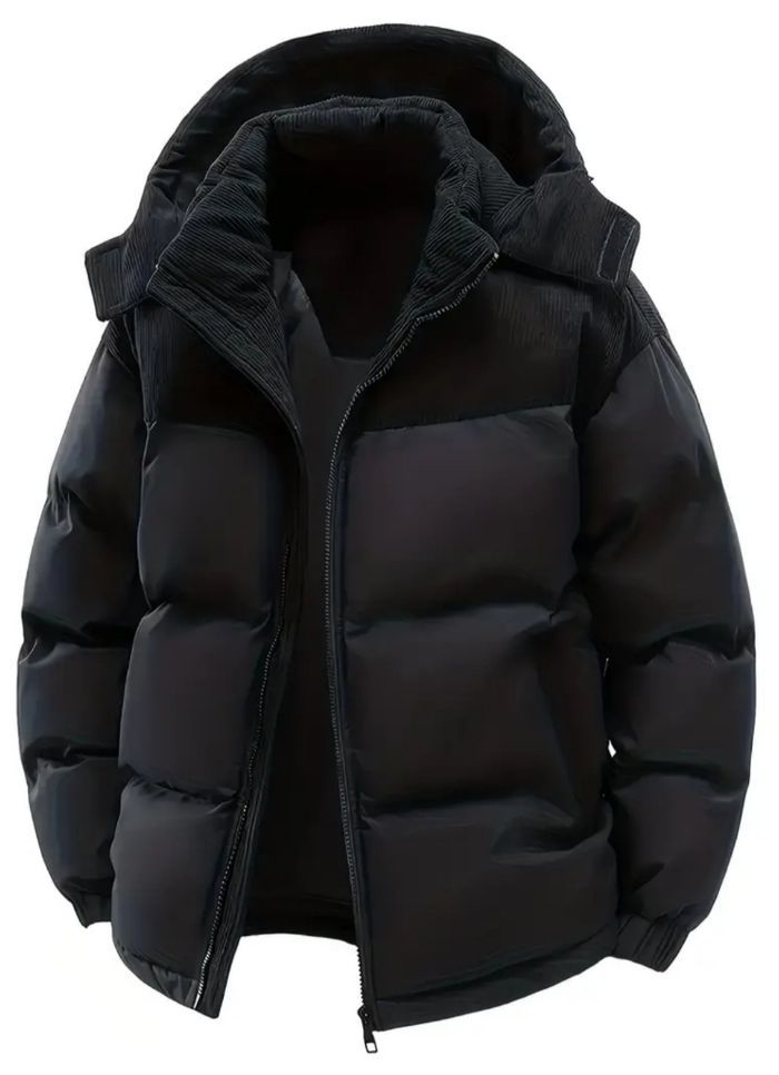 Manteau d'hiver épais pour homme - Veste isolée thermique taille L