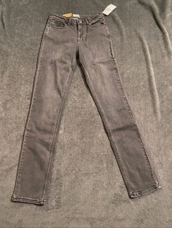 Jean droit taille haute Gris kiabi taille 34 neuf