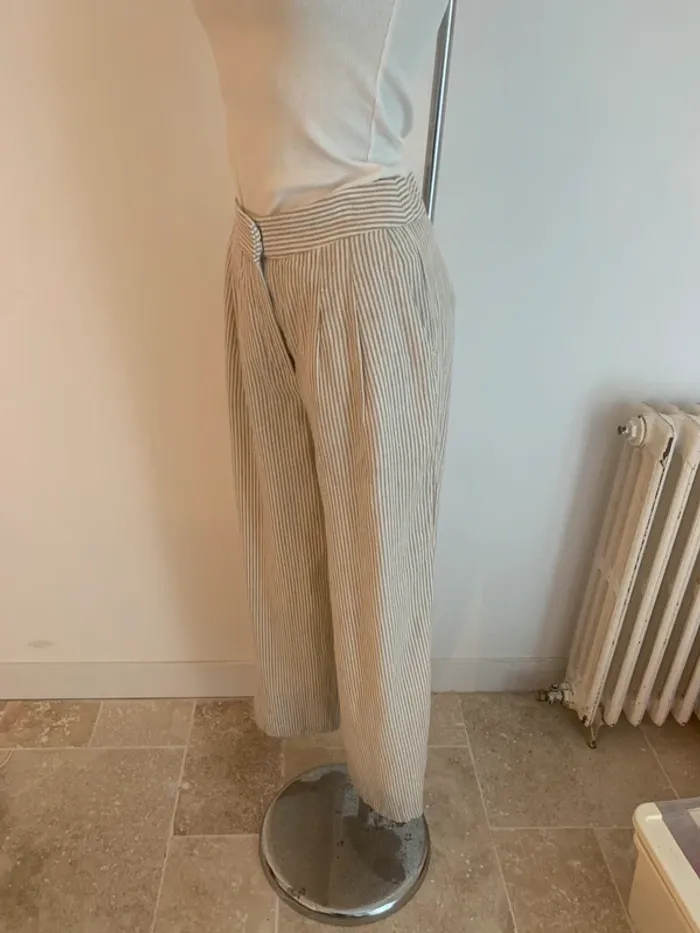 Mango pantalon lin T 36