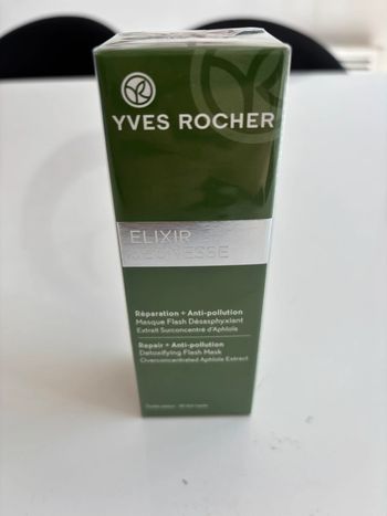 Yves Rocher Masque Flash Désasphyxiant Réparation + Anti-pollution - Elixir Jeunesse