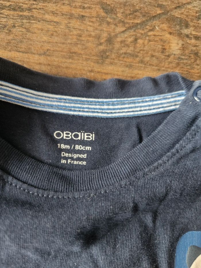 T-shirt bébé garçon Obaïbi 18mois - photo numéro 3