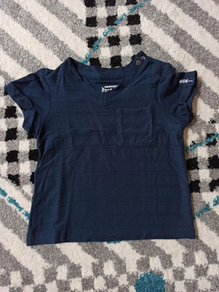 Lot de 3 t-shirts manches courtes NEUFS-9 MOIS - photo numéro 7