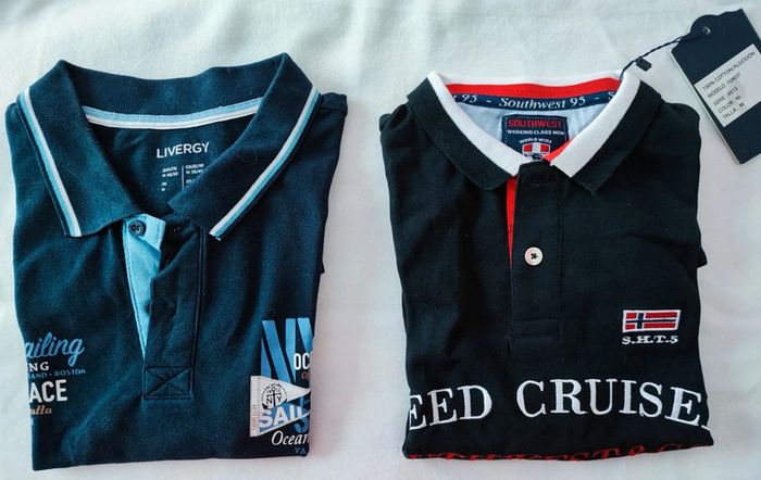 Lot de 2 polos homme TM