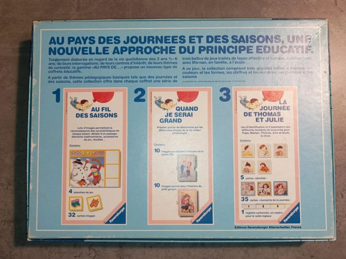 Jeu de société vintage 1987 "Au pays des journées et des saisons" - photo numéro 7