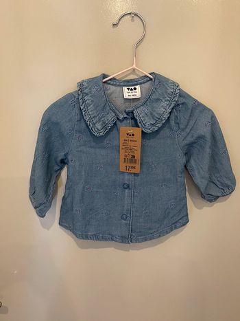 Chemise bébé fille Tape à l’œil – Taille 6 mois – Neuve avec étiquette