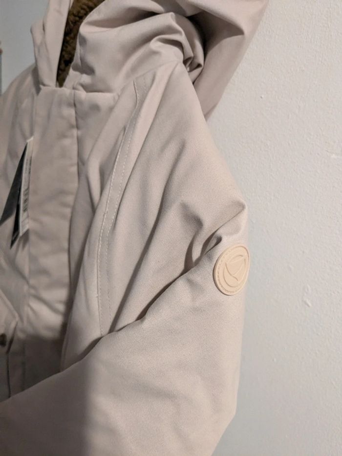 Manteau fourré moumoute 5 ans fille rose pâle - photo numéro 2