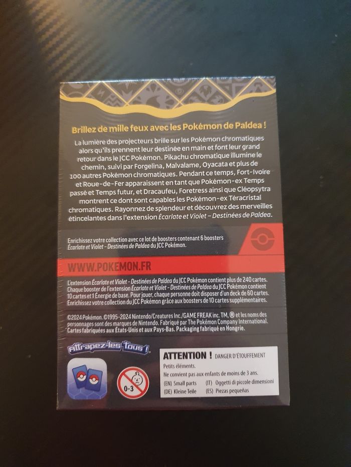 Bundle pokemon destinées de paldea fr - photo numéro 2