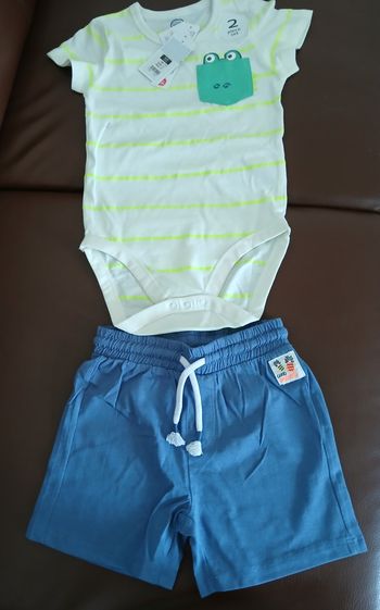 ensemble garcon short bodie 92 cm 24 mois 